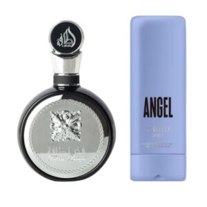 Combo Fakhar black, Hidratante Angel isabelle la belle