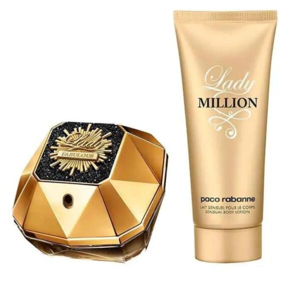 Kit Lady Million Fabulous - perfume 80ml + creme 180ml - Paco Rabanne - Imagem 3