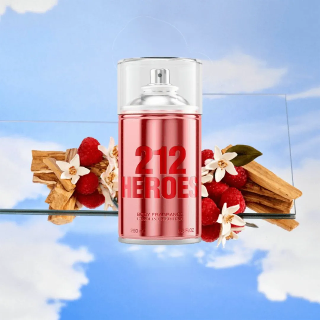 212 Heroes For Her Carolina Herrera - Body Spray 250ml - Imagem 3