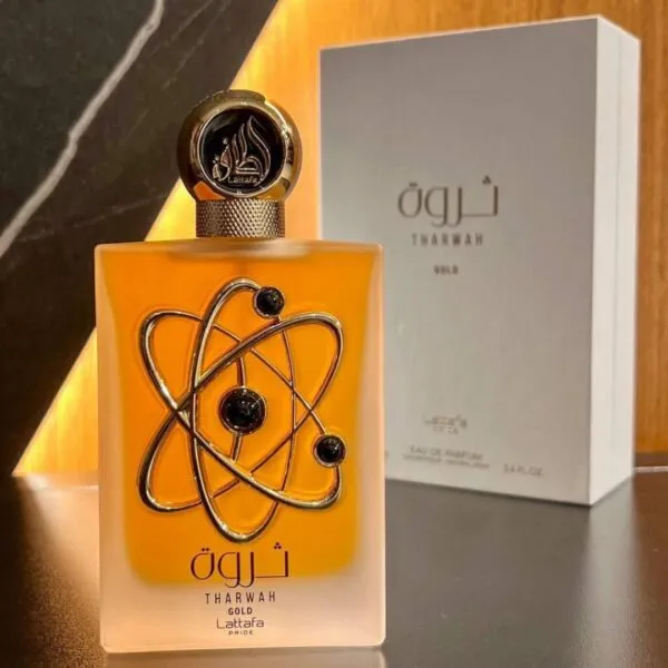 Tharwah Gold Lattafa Eau de Parfum 100ml - Imagem 4