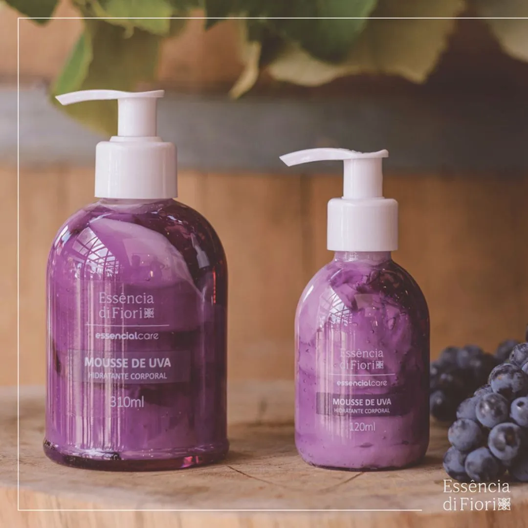 Hidratante Corporal Mousse de Uva Essência Di Fiori 310ml - Imagem 3