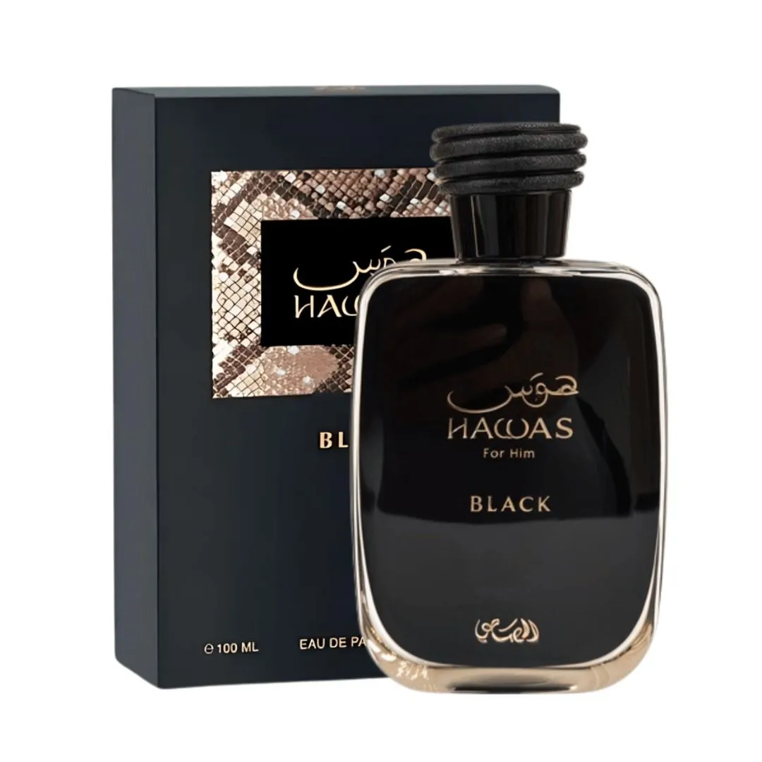 Hawas Black Rasasi Eau de Parfum 100ml - Imagem 2