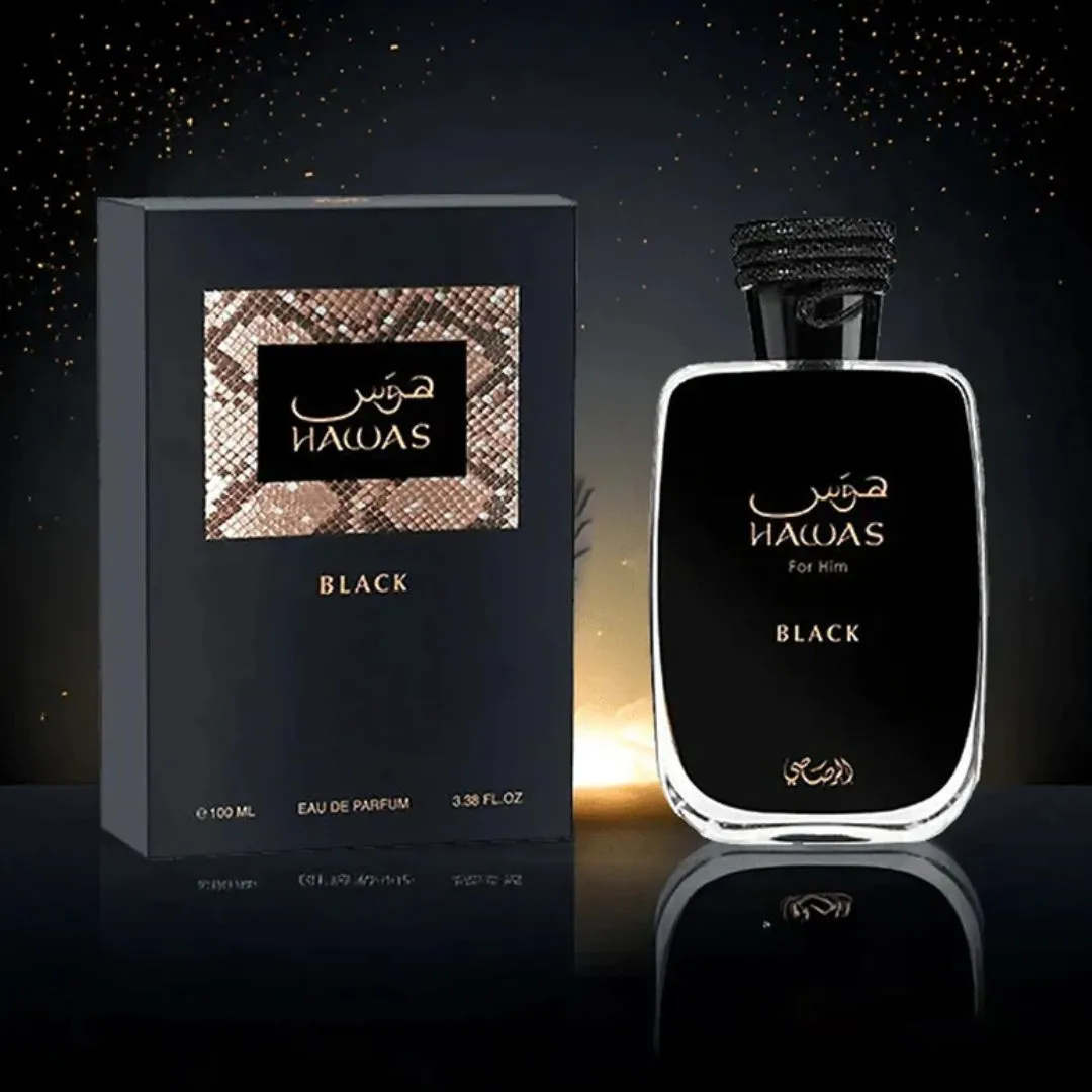 Hawas Black Rasasi Eau de Parfum 100ml - Imagem 3