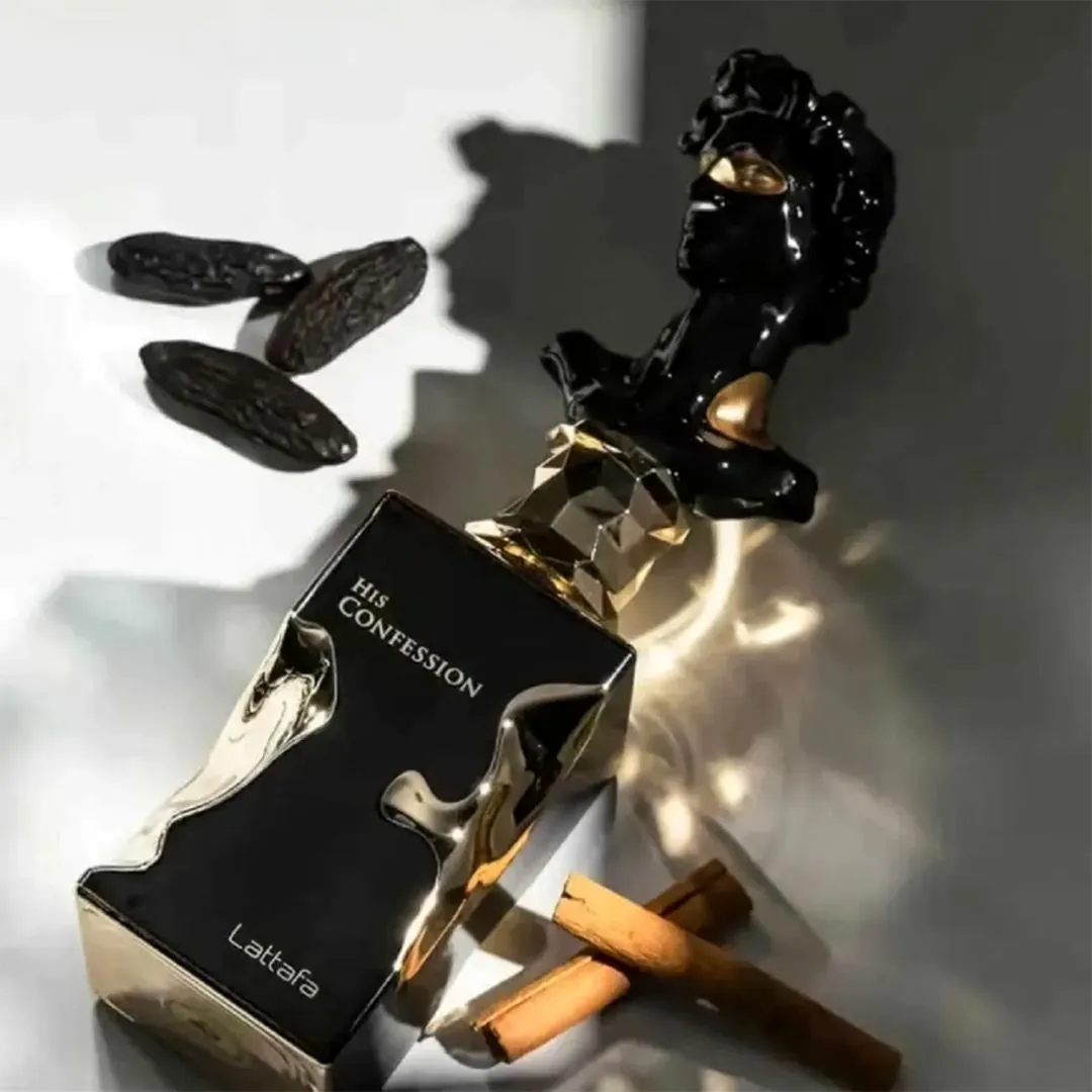 His Confession Lattafa Eau de Parfum 100ML - Imagem 3