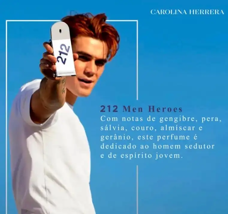212 Men Heroes Carolina Herrera - Imagem 5