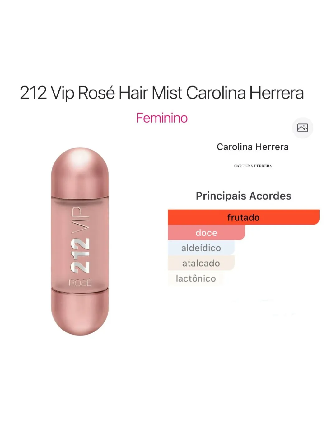 212 Vip Rosé Hair Mist 30ml - Imagem 3