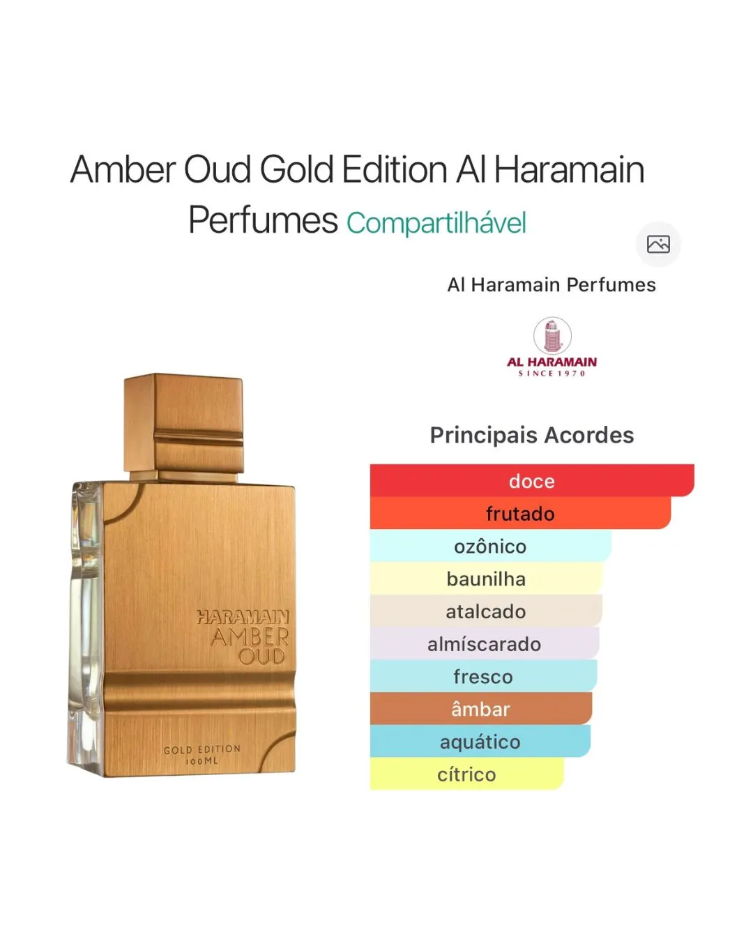 Amber Oud Gold Edition Al Haramain - Imagem 3