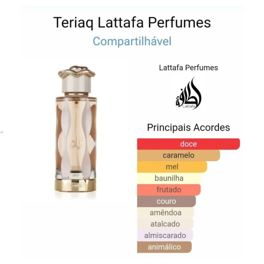 Decant Teriaq Lattafa Eau de Parfum - Imagem 2