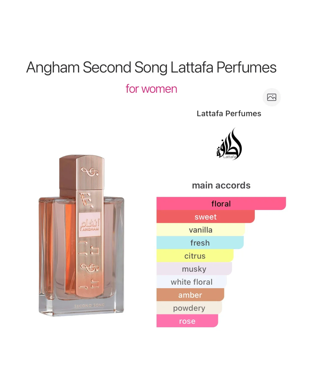 Angham Second Song Eau de Parfum 100ml - Imagem 3