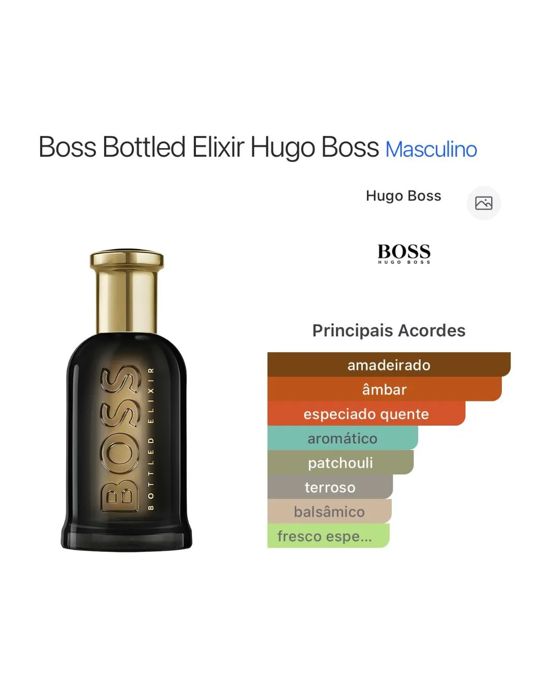 Boss Bottled Elixir Hugo Boss Eau de  100ml - Imagem 3