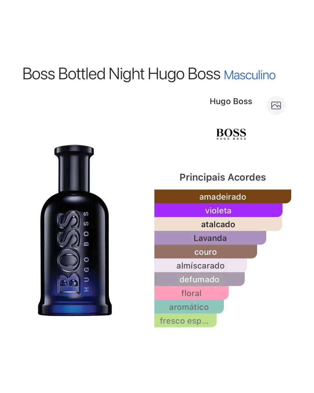 Boss Bottled Night Hugo Boss Eau de Toilette 100ml - Imagem 3