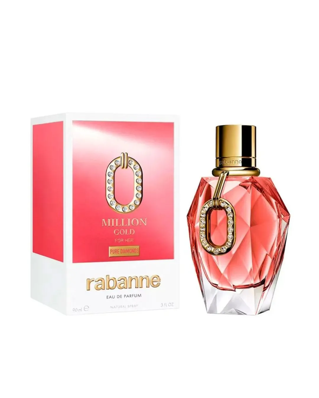 Million Gold for Her Pure Diamonds Rabanne Eau de Parfum 90 - Imagem 2