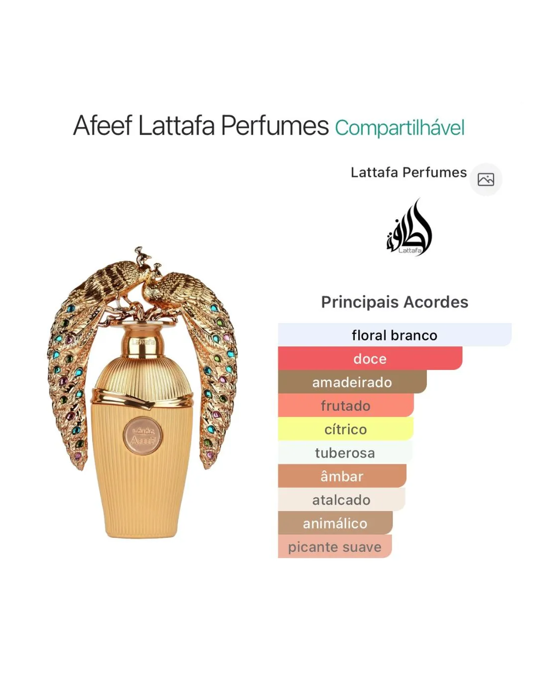Afeef Lattafa Eau de Parfum 100ml - Imagem 3