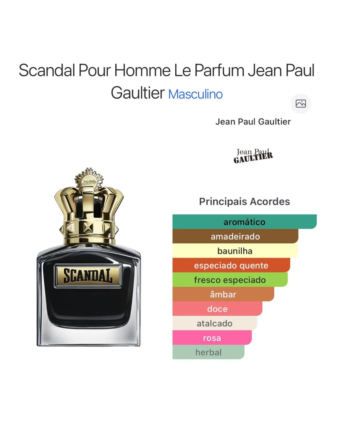 Scandal Pour Homme Le Parfum Jean Paul Gaultier Eau de Parfum - Imagem 3