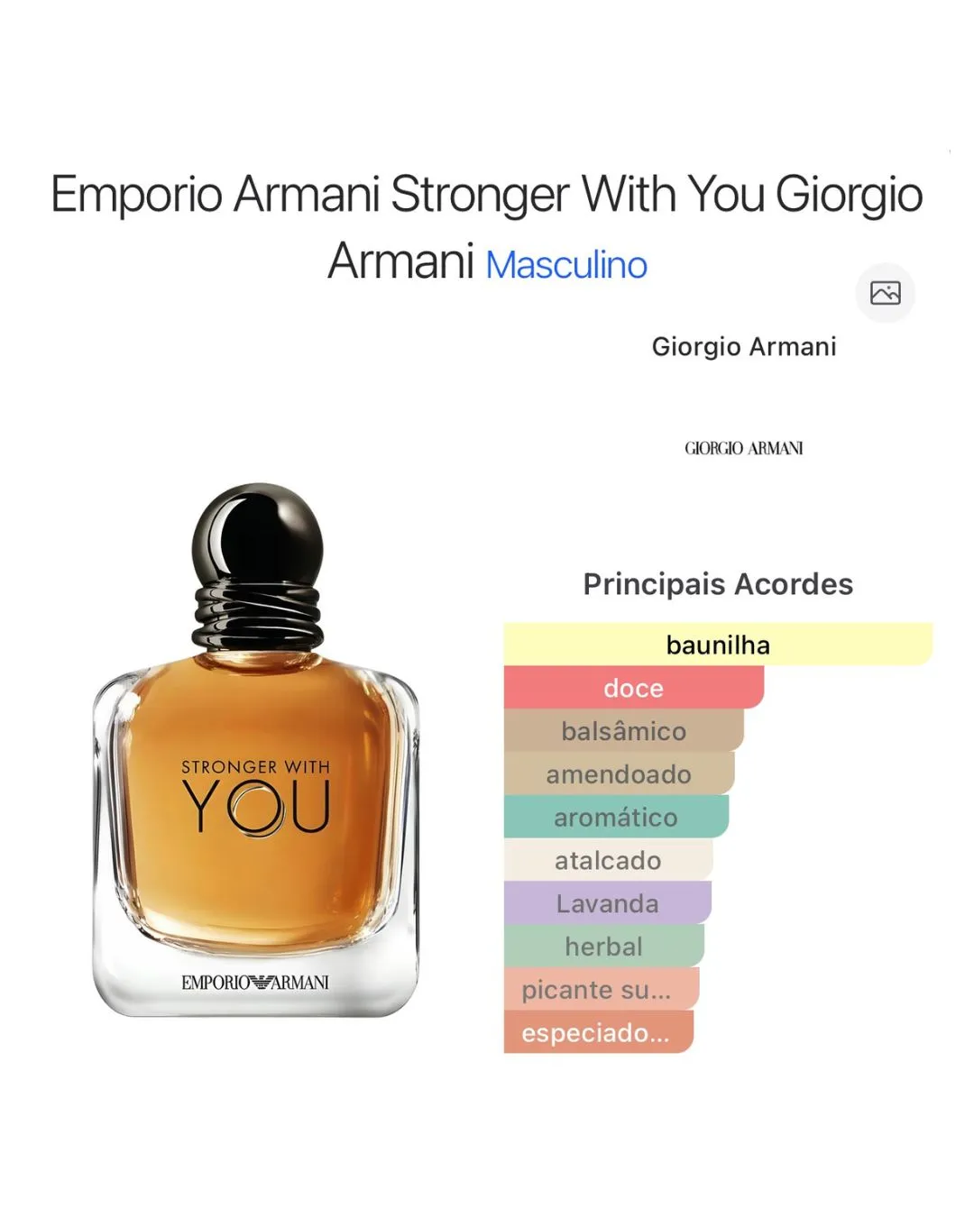 Decant Stronger With You Giorgio Armani Eau de Toilette - Imagem 2