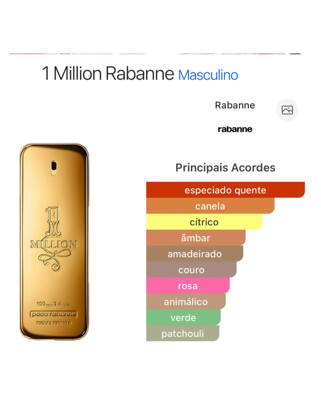 One Million Paco Rabanne Eau de Toilette - Imagem 3
