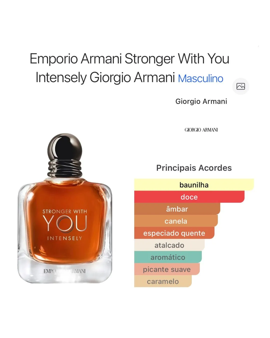 Decant Stronger With You Intensely Giorgio Armani Eau de Parfum - Imagem 2